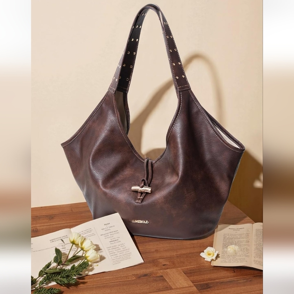 Vegan Leather Hobo Western Bag